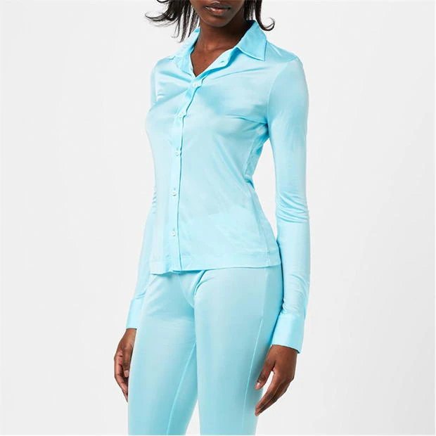 DSQUARED2 DSQ трикотажная блузка размер M цвет синий 533 S72DL0720