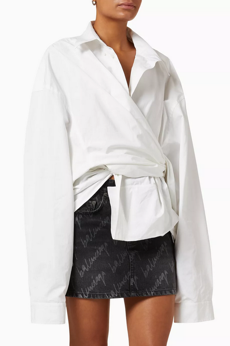 Рубашка Balenciaga wrap shirt M — изображение 6