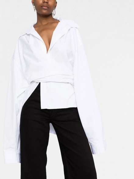 Рубашка Balenciaga wrap shirt M