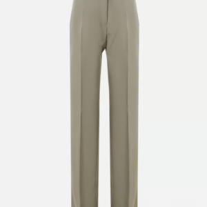 Прямые шерстяные брюки зеленые Jil Sander 36