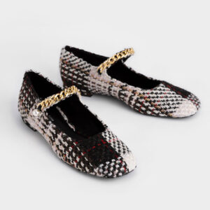Туфли Woven Chain-Link Mary Jane Flats Charles 37