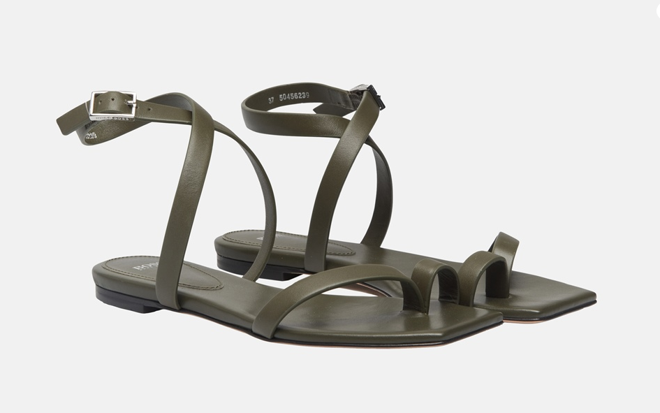 HUGO BOSS Womens Lucy Flat Inf-C Сандалии 37