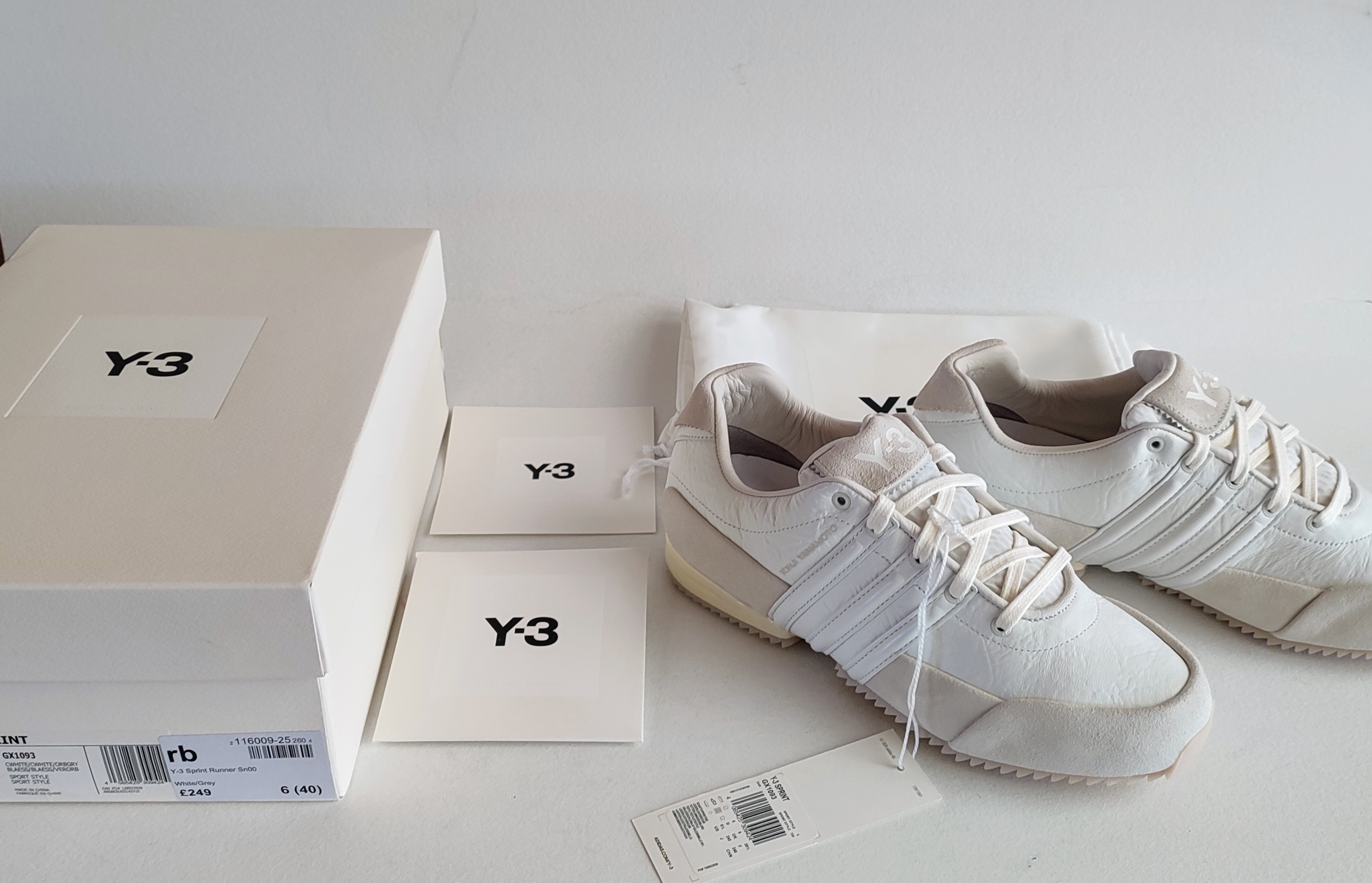 Кроссовки Y-3 Sprint Runner Yohji Yamamoto размер 39 1/3 GX1093