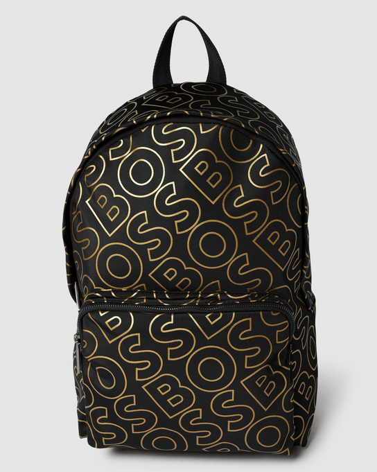 Рюкзак BOSS Allover-Logo Modell Catch in black