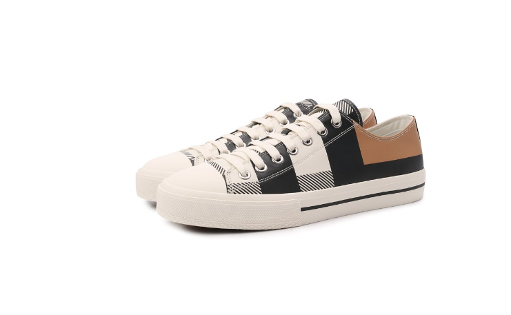 Кроссовки Burberry Black & White Exploded Check Larkhall 43 — изображение 4