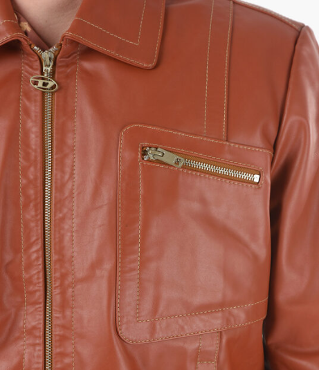 Diesel L-CALE Кожаная куртка XL — изображение 2