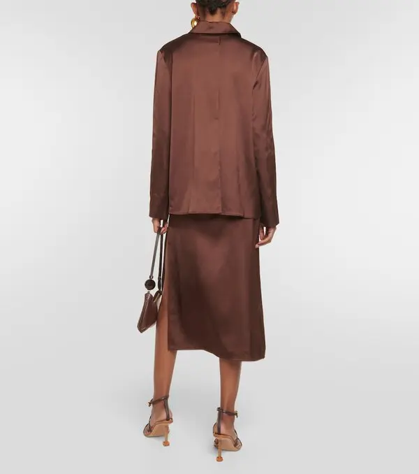 JACQUEMUS La Satin Notte блузка — изображение 7