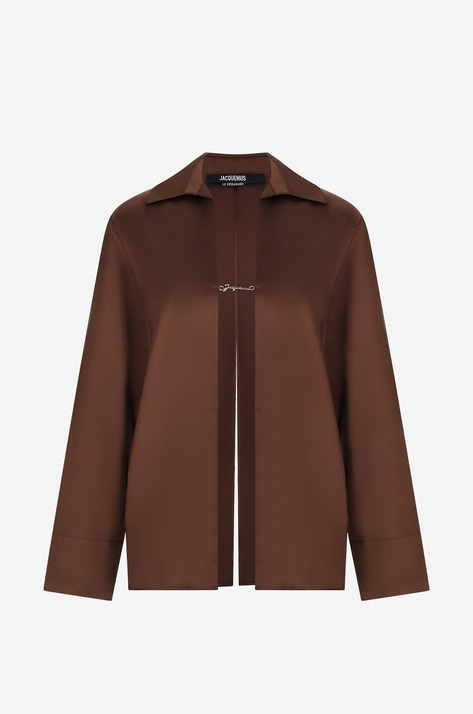 JACQUEMUS La Satin Notte блузка